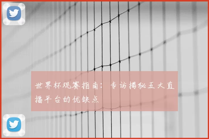 世界杯观赛指南:专访揭秘五大直播平台的优缺点